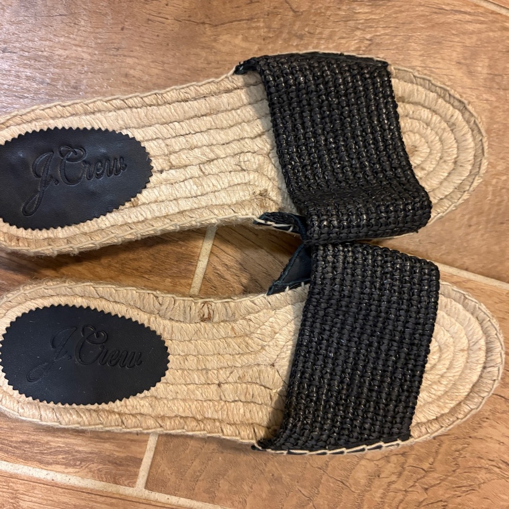 J. Crew Black sandals
